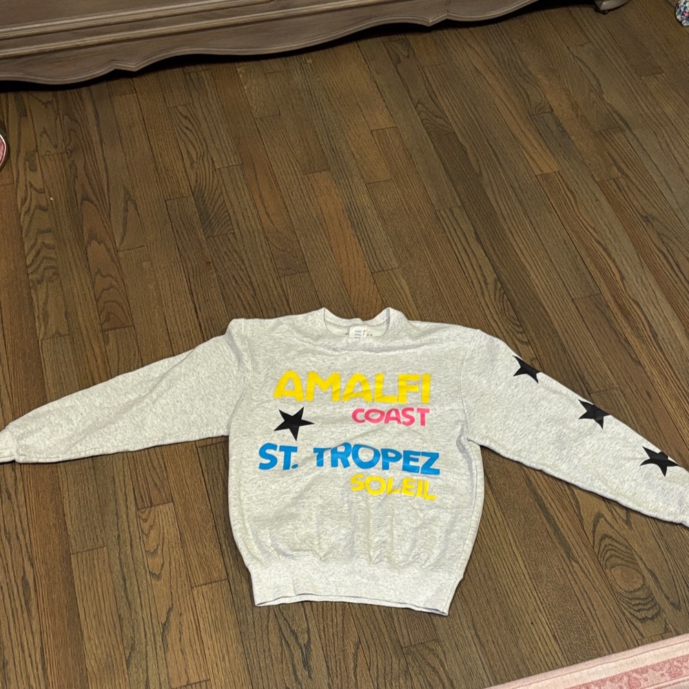 Gray Kids Sweatshirt with Star Design